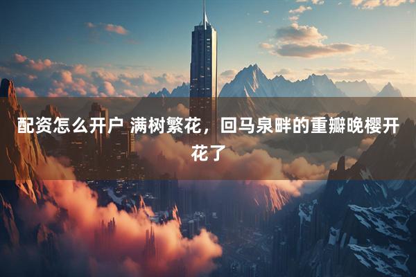 配资怎么开户 满树繁花，回马泉畔的重瓣晚樱开花了
